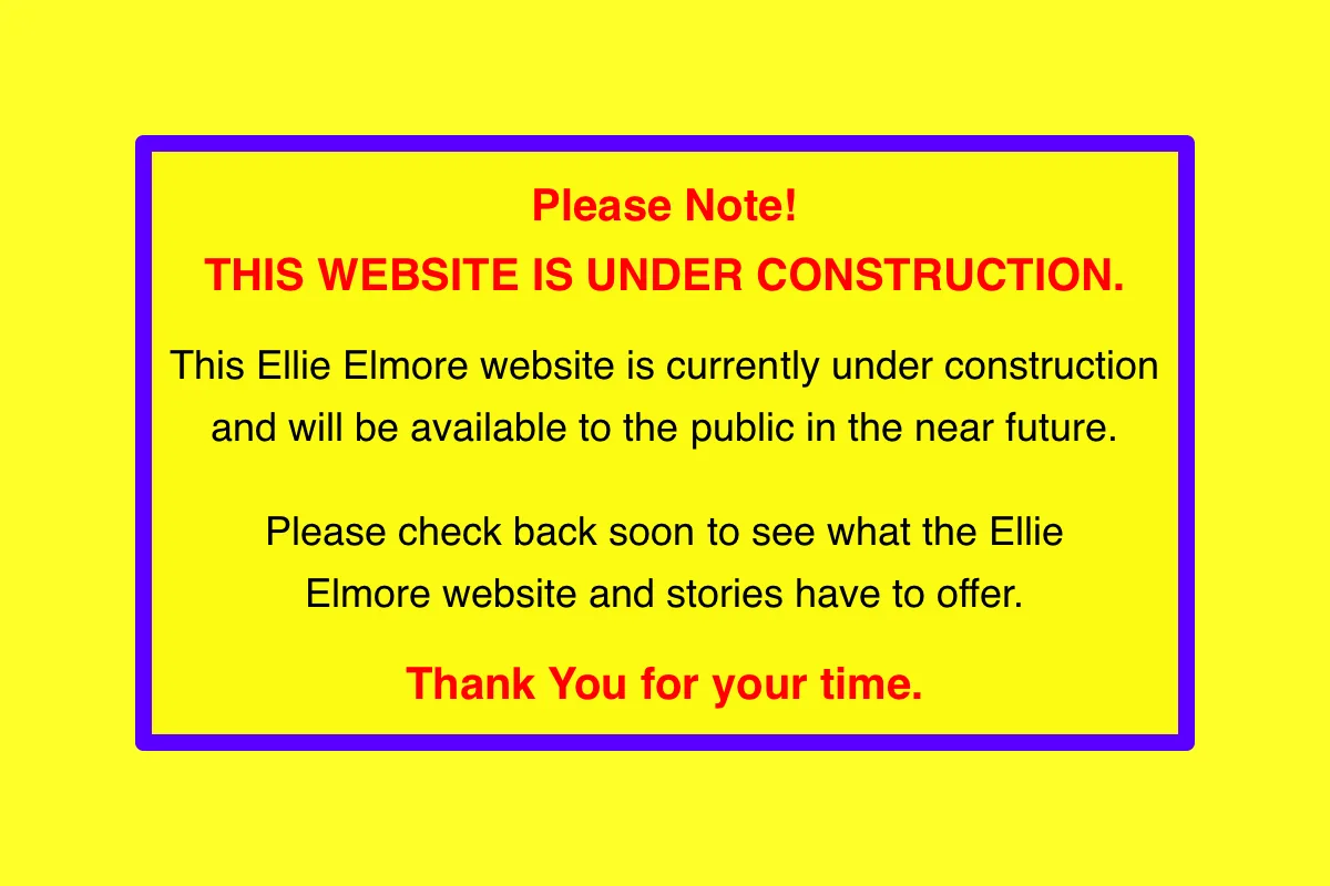 Notice! Web Site Under Construction